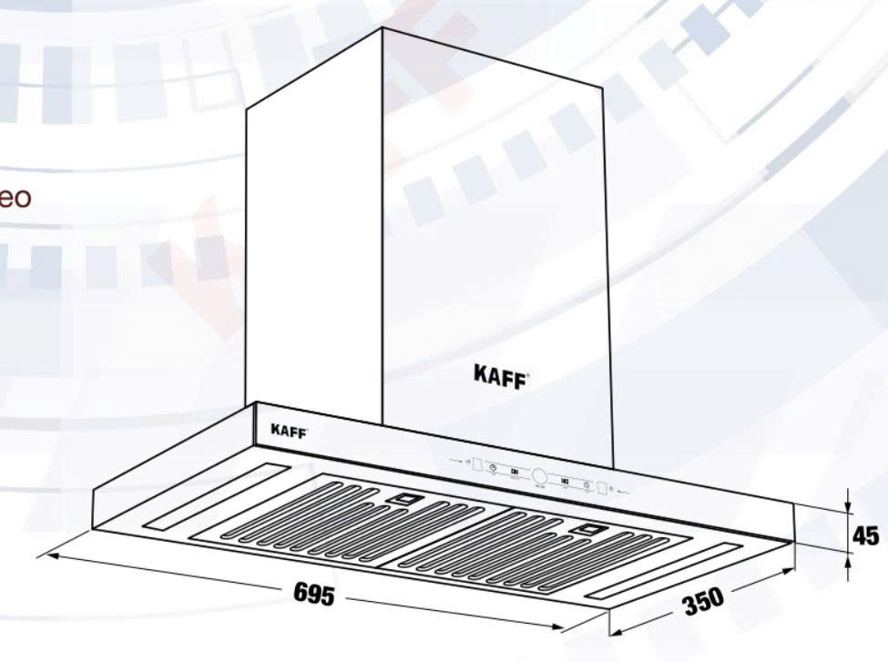 máy hút mùi Kaff KF-FLAT7735S BOST