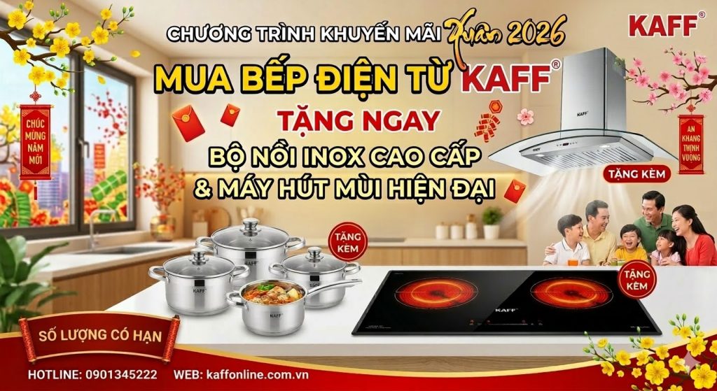 bếp điện từ kaff khuyến mãi lớn