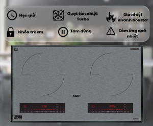 Chức năng bếp từ đôi Kaff KF-GT70038II