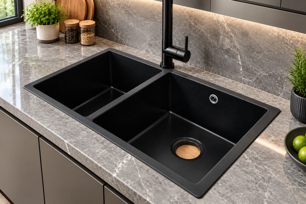 Chậu rửa KAFF KF-MONDY-8145 thiết kế 2 hố tiện lợi