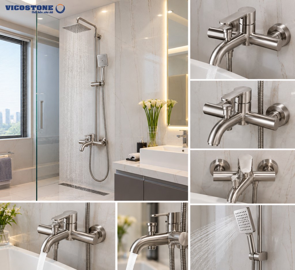 Củ sen inox KAFF KF-FC8207 thiết kế hiện đại