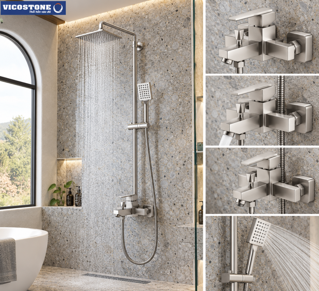 Củ sen inox KAFF KF-FC8208 thiết kế hiện đại