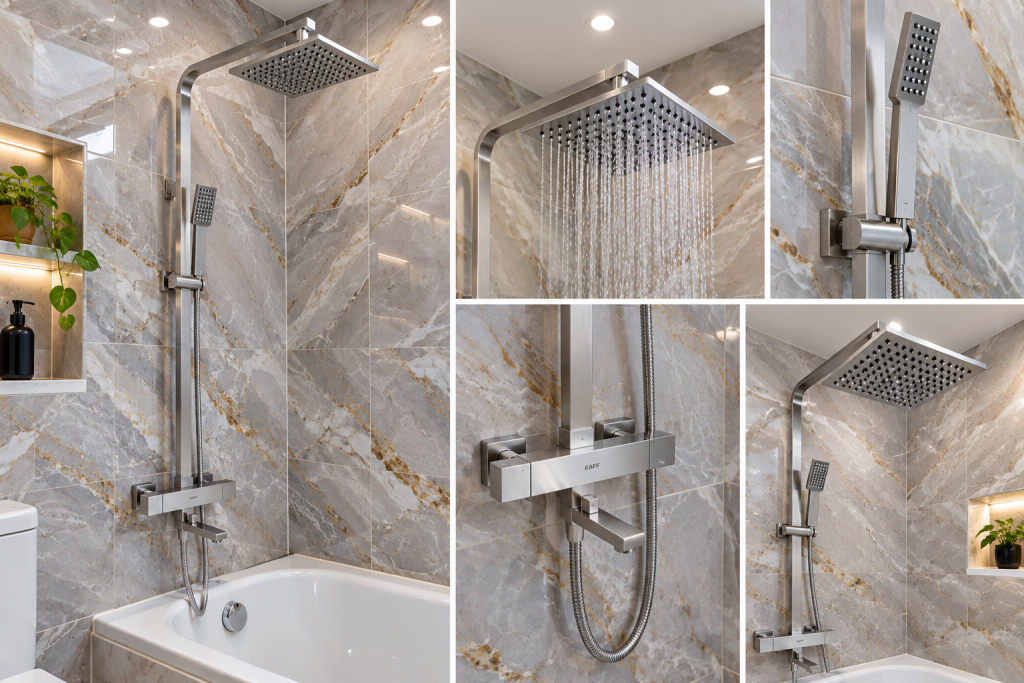 Vòi sen tắm inox KAFF KF-SH0517AT thiết kế hiện đại
